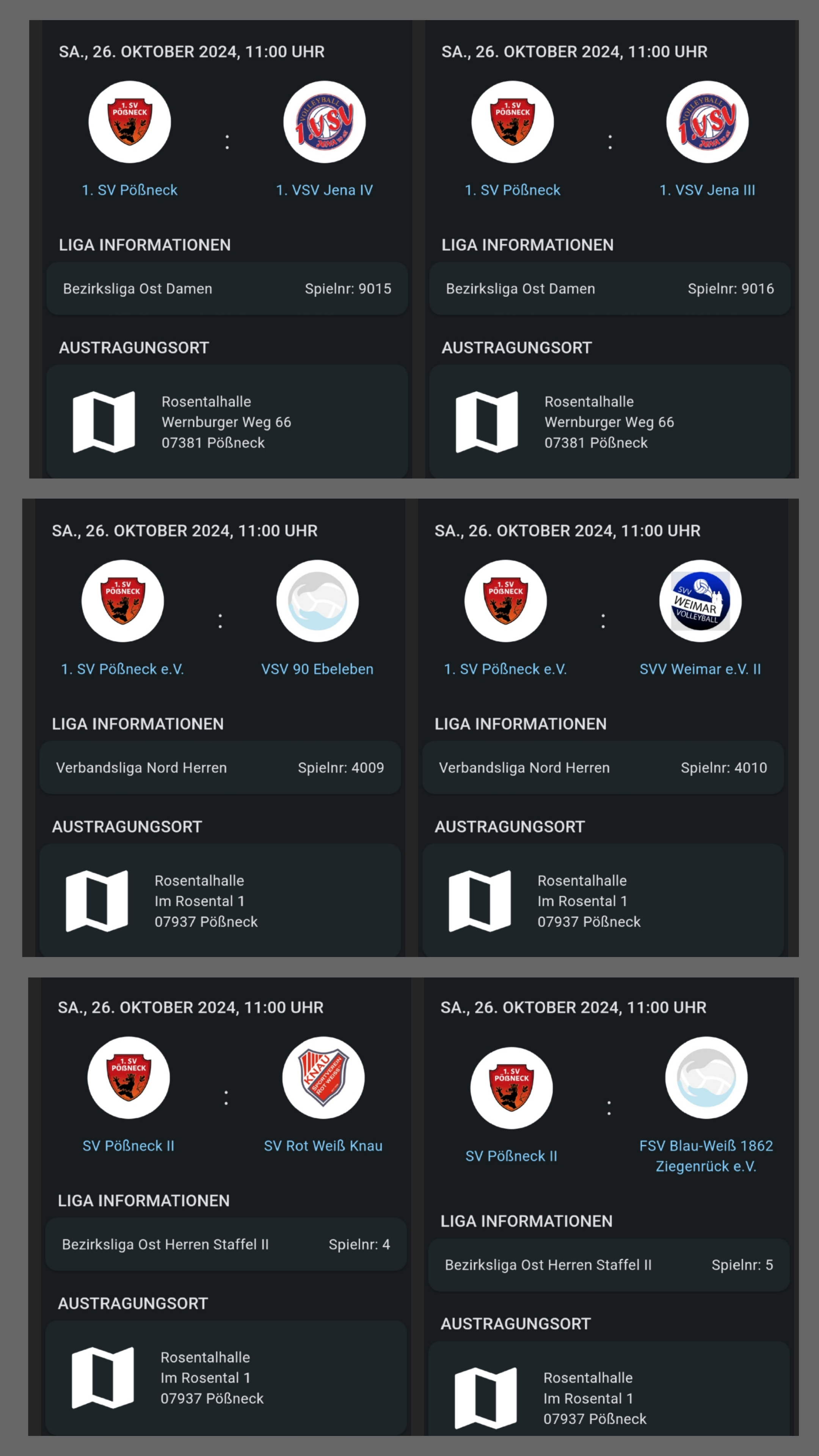 1. Heimspieltag Sa. 26.10.2024